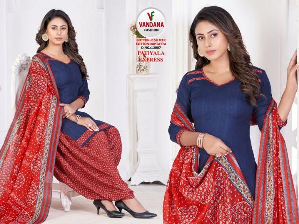 Vandana Patiyala Express Vol-12 indo Cotton PAtiyala Dress Material 